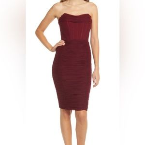 Lavish Alice Mesh Corset strapless dress size 8